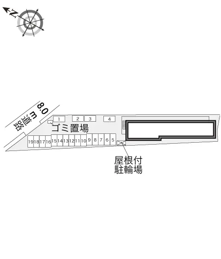 ★手数料０円★彦根市東沼波町　月極駐車場（LP）